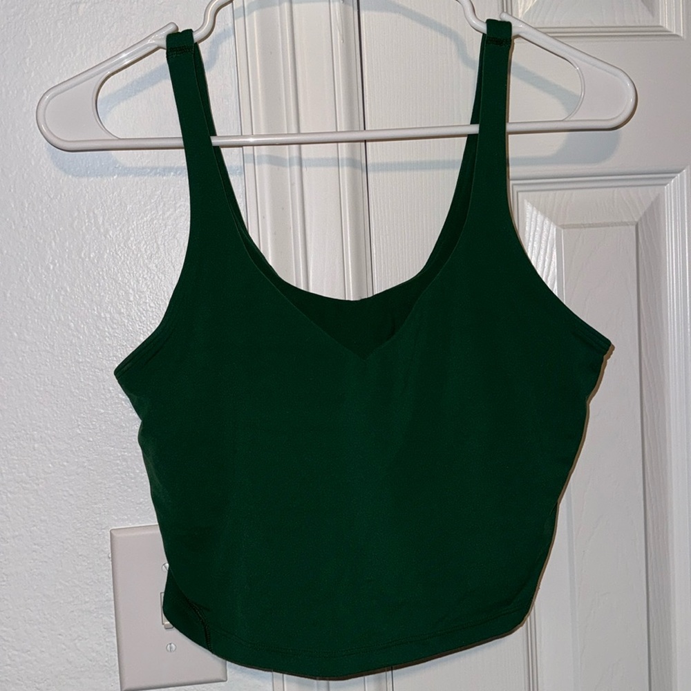LULULEMON EVERGLADE GREEN ALIGN TANK SIZE 10